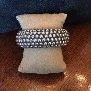 Silver bangle bracelet